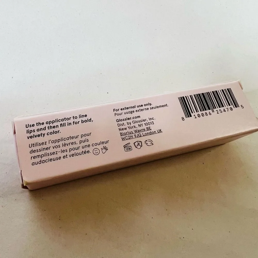Glossier G Suit Soft Touch Matte Liquid Lip Cream Curve Dusty Peach NIB